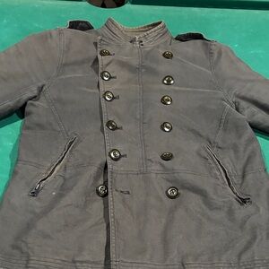 John Varvatos Charcoal Military Jacket